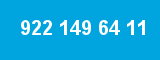 922 149 64 11 922 149 64 11